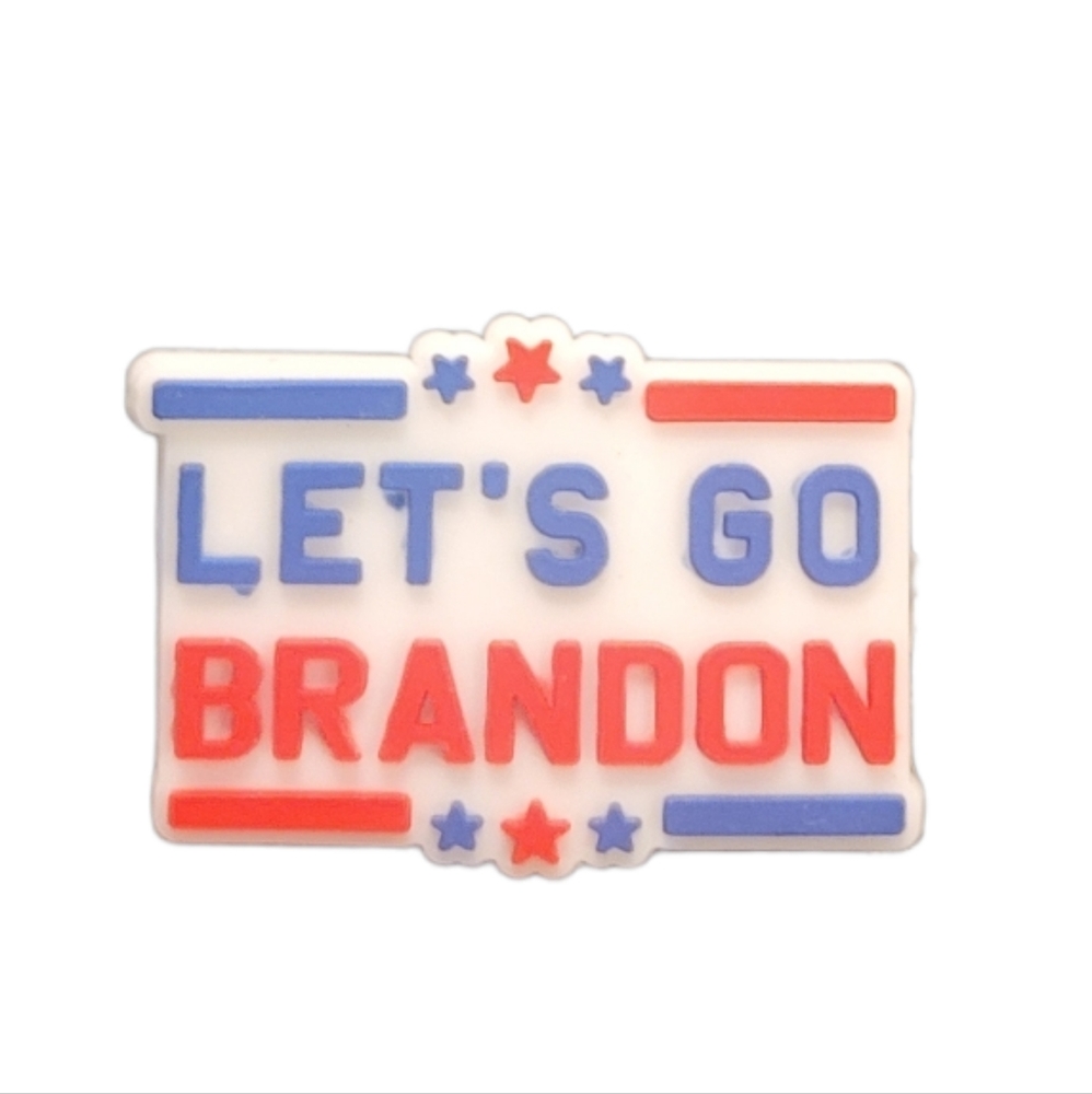 NEW Lets Go Brandon Funny Meme Croc Charm